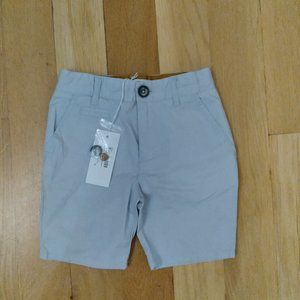 Coco Blanc light gray chinos shorts sz 5 NWT